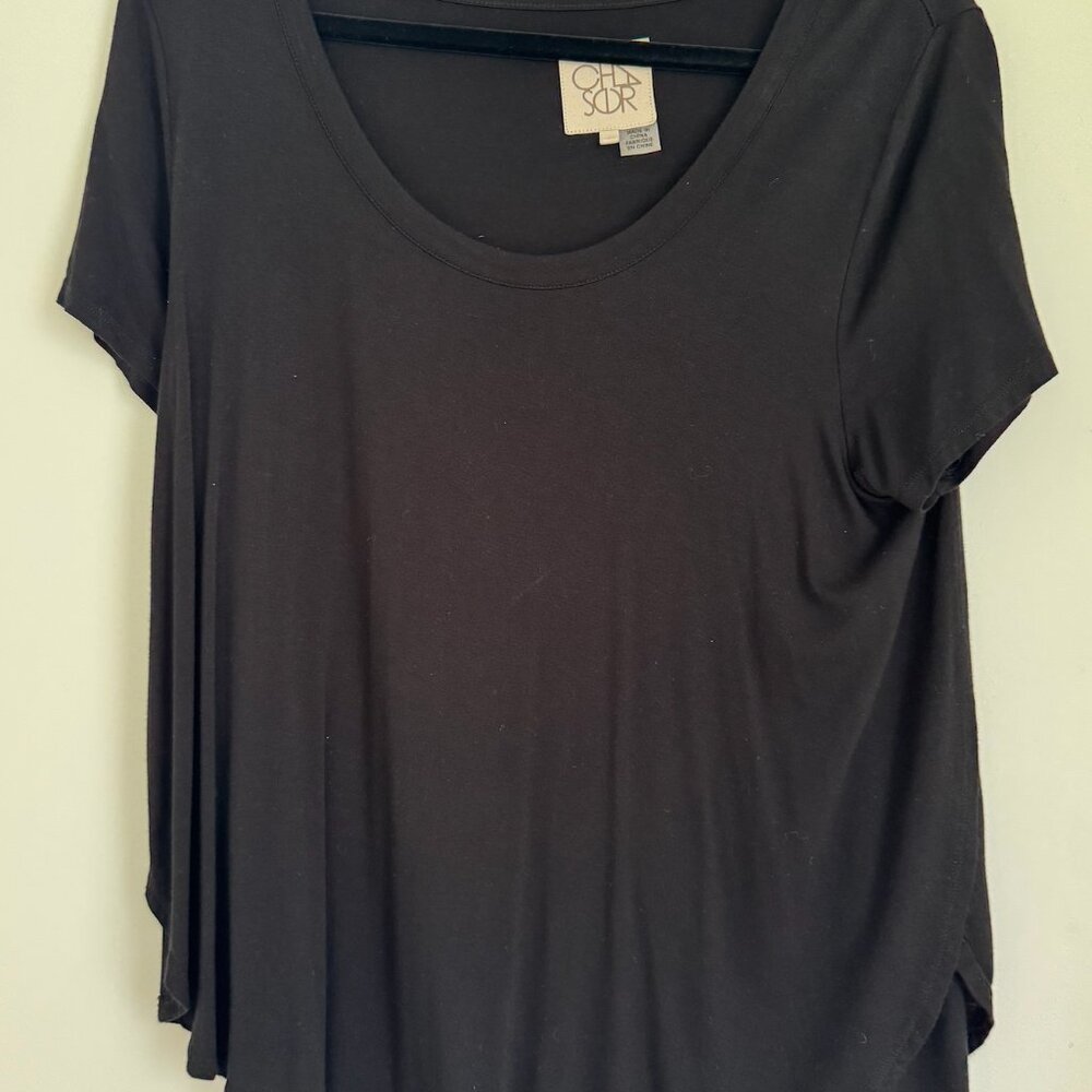 Chaser Short Sleeve Tee in Black
